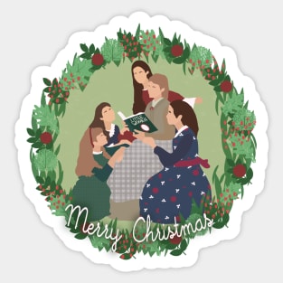 March Sisters Little Women Christmas Sticker